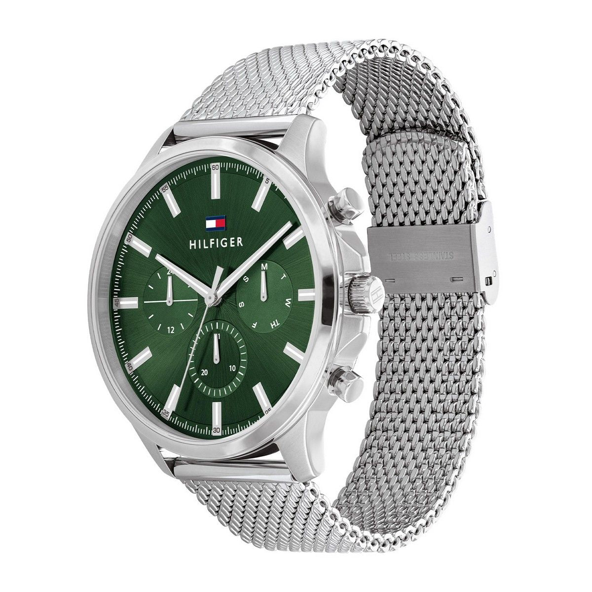 Tommy Hilfiger TH1710499 Horloge Heren Staal Zilverkleurig Milanese band 44mm, exclusief en kwalitatief hoogwaardig. Ontdek nu!