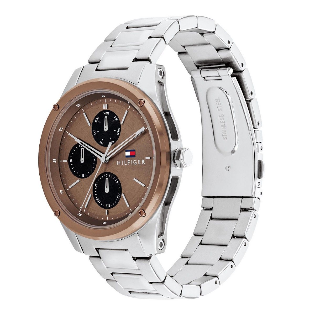 Tommy Hilfiger TH1710533 Horloge Heren Zilverkleurig 43mm, exclusief en kwalitatief hoogwaardig. Ontdek nu!