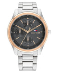 Tommy Hilfiger TH1710541 Horloge Heren Zilverkleurig 43mm, exclusief en kwalitatief hoogwaardig. Ontdek nu!