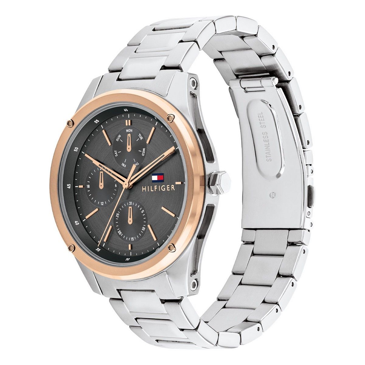 Tommy Hilfiger TH1710541 Horloge Heren Zilverkleurig 43mm, exclusief en kwalitatief hoogwaardig. Ontdek nu!