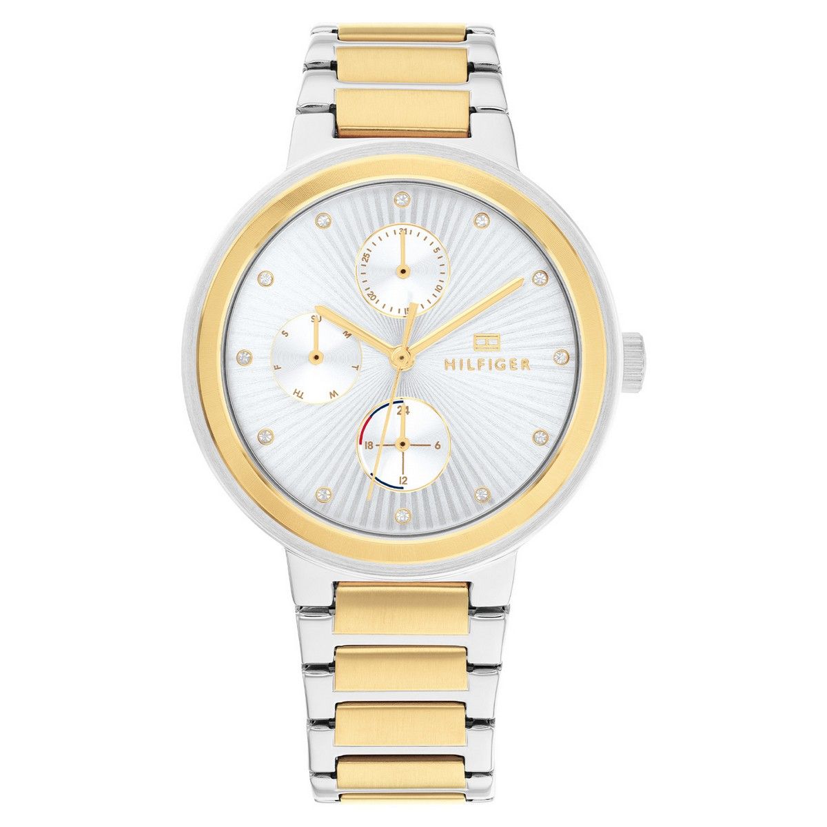 Tommy Hilfiger TH1782534 Horloge Dames Staal Bi-color Schakelband 36mm, exclusief en kwalitatief hoogwaardig. Ontdek nu!