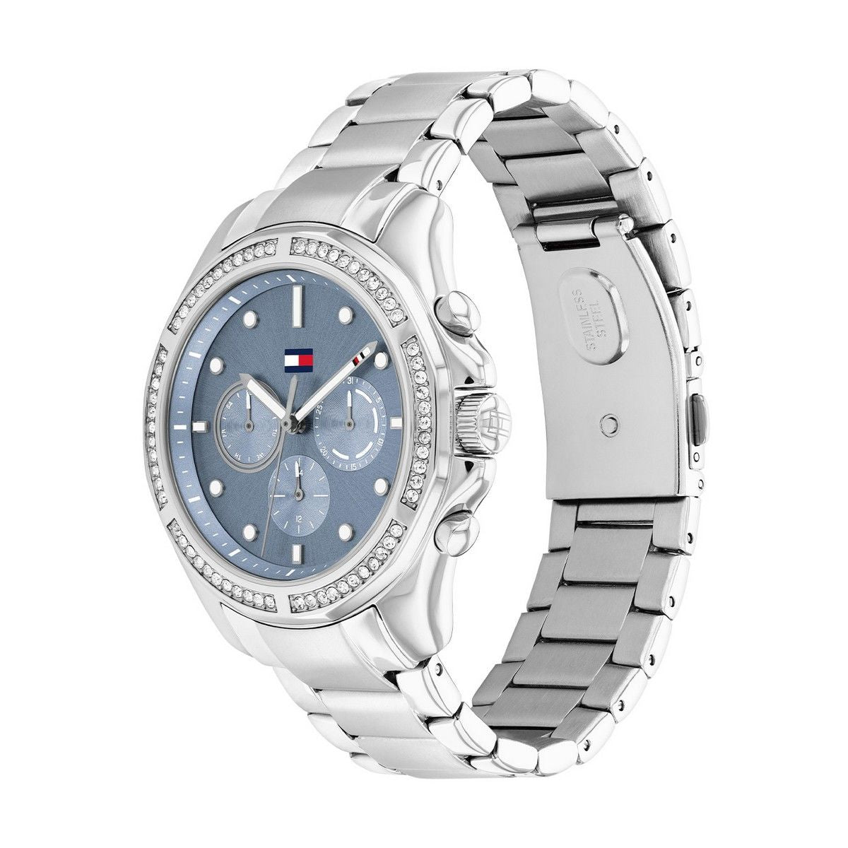 Tommy Hilfiger TH1782569 Horloge Dames Zilverkleurig 40mm, exclusief en kwalitatief hoogwaardig. Ontdek nu!