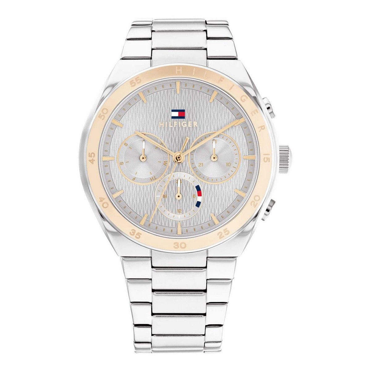 Tommy Hilfiger TH1782574 Horloge Dames Zilverkleurig 38mm, exclusief en kwalitatief hoogwaardig. Ontdek nu!