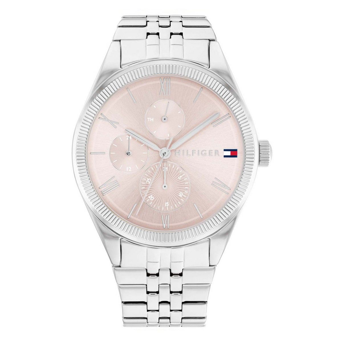 Tommy Hilfiger TH1782590 Horloge Dames Zilverkleurig 38mm, exclusief en kwalitatief hoogwaardig. Ontdek nu!