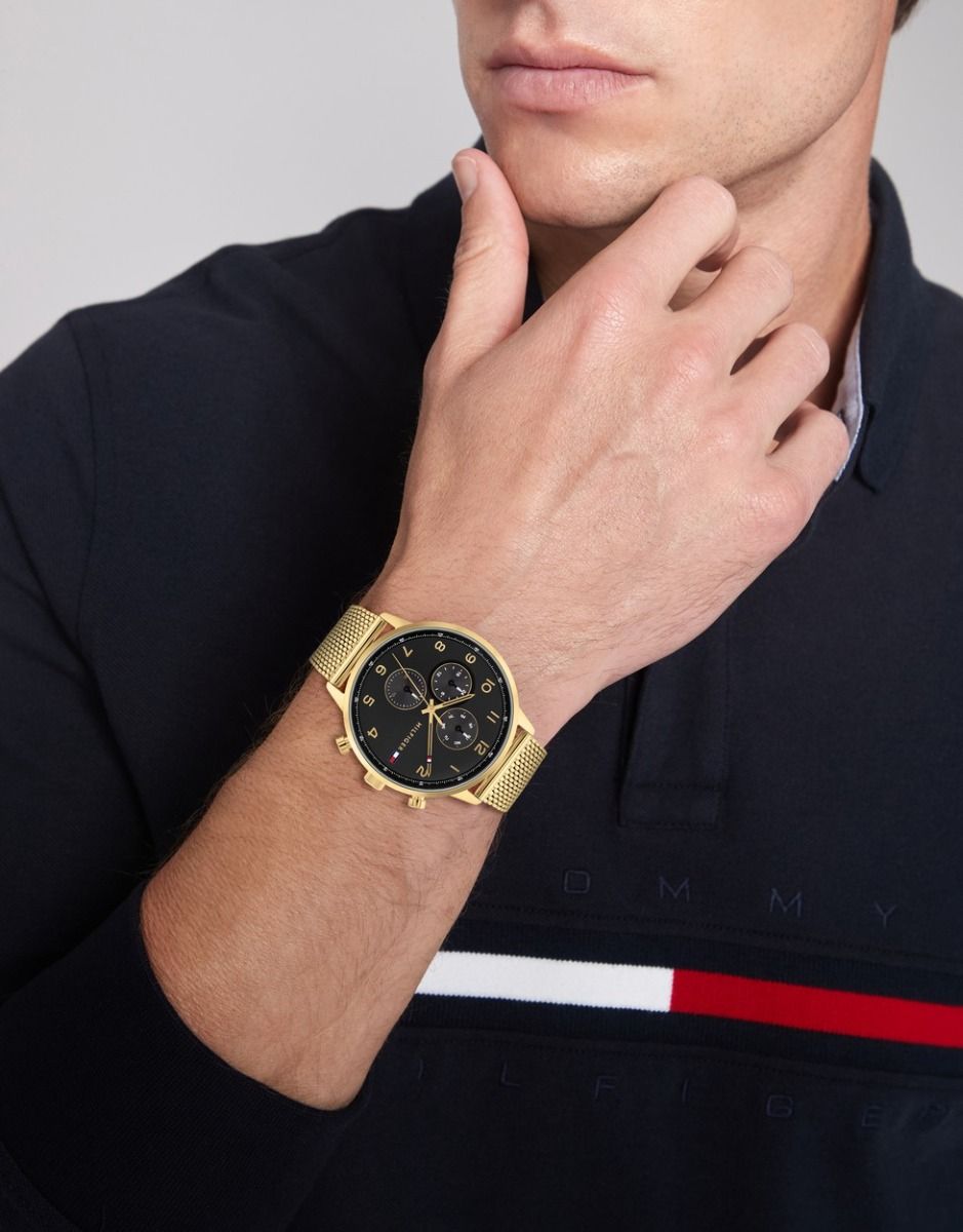 Tommy Hilfiger TH1791989 Horloge Staal Goudkleurig 44mm, exclusief en kwalitatief hoogwaardig. Ontdek nu!
