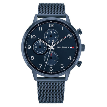 Tommy Hilfiger TH1791990 Horloge Heren Staal Blauw Milanese Band 44mm