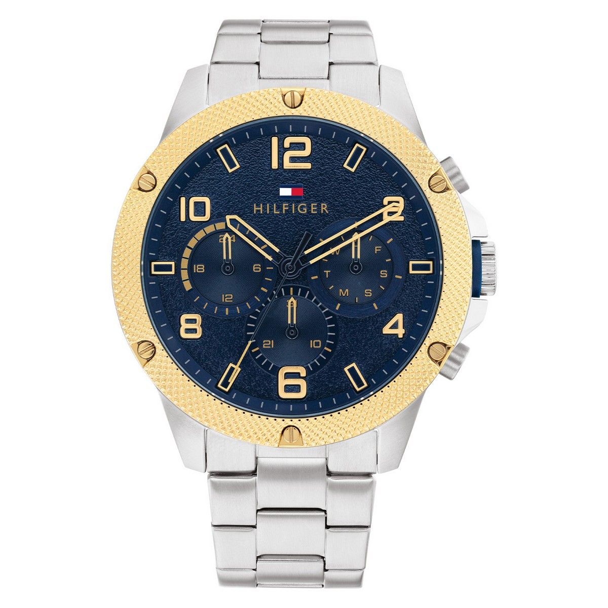 Tommy Hilfiger TH1792031 Horloge Heren Staal Zilverkleurig Schakelband 46mm, exclusief en kwalitatief hoogwaardig. Ontdek nu!