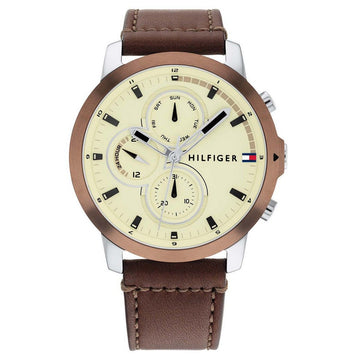 Tommy Hilfiger TH1792053 Horloge Heren Bruin 46mm