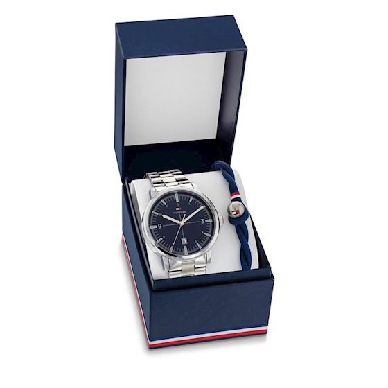 Tommy Hilfiger TH2770149 Giftset Heren Horloge 44mm met Armband, exclusief en kwalitatief hoogwaardig. Ontdek nu!