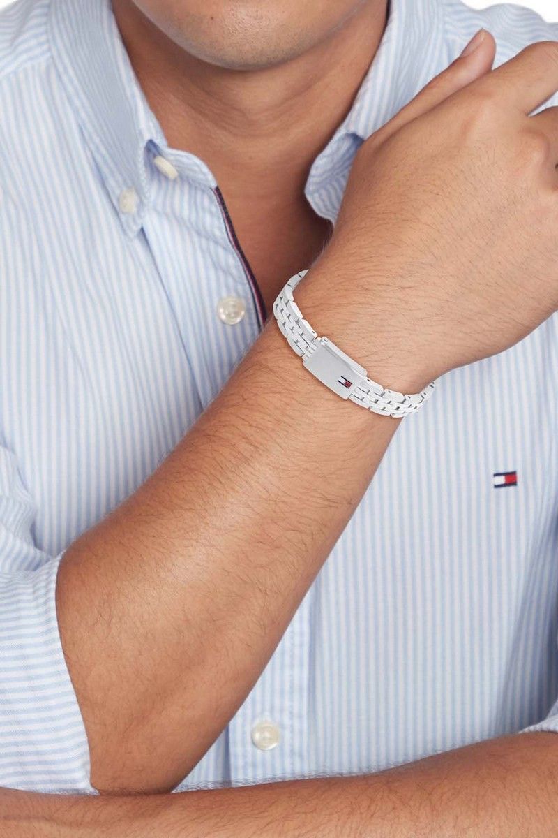 Tommy Hilfiger Jewels TJ2790501 Armband Heren Zilverkleurig 19,5cm, exclusief en kwalitatief hoogwaardig. Ontdek nu!