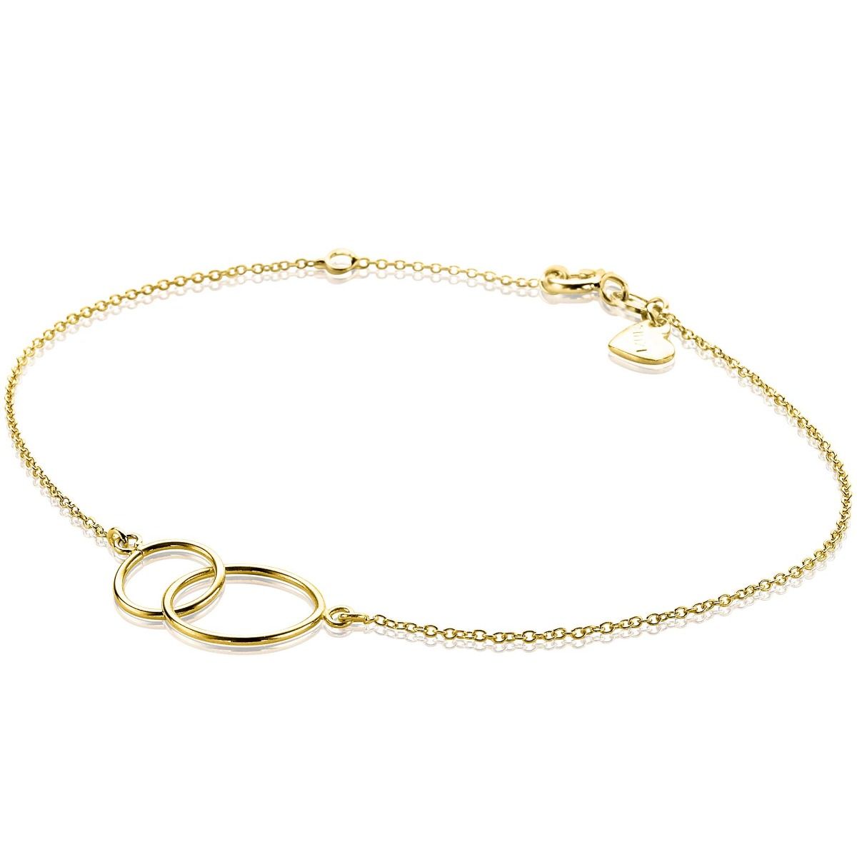 Zinzi Gold 14 karaat gouden armband open rondjes in elkaar ZGA115, exclusief en kwalitatief hoogwaardig. Ontdek nu!