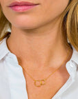 Zinzi Gold 14 karaat gouden collier open rondjes in elkaar 42cm ZGC115, exclusief en kwalitatief hoogwaardig. Ontdek nu!