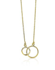 Zinzi Gold 14 karaat gouden collier open rondjes in elkaar 42cm ZGC115, exclusief en kwalitatief hoogwaardig. Ontdek nu!
