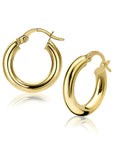 Zinzi Gold 14 karaat gouden oorringen ronde buis 16 x 3mm ZGO130, exclusief en kwalitatief hoogwaardig. Ontdek nu!