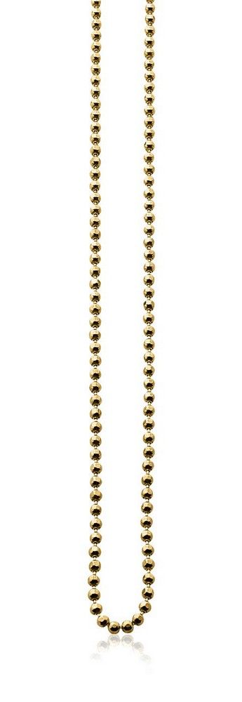 45cm Zinzi zilveren collier geel verguld bol 2mm ZI45BOLG, exclusief en kwalitatief hoogwaardig. Ontdek nu!