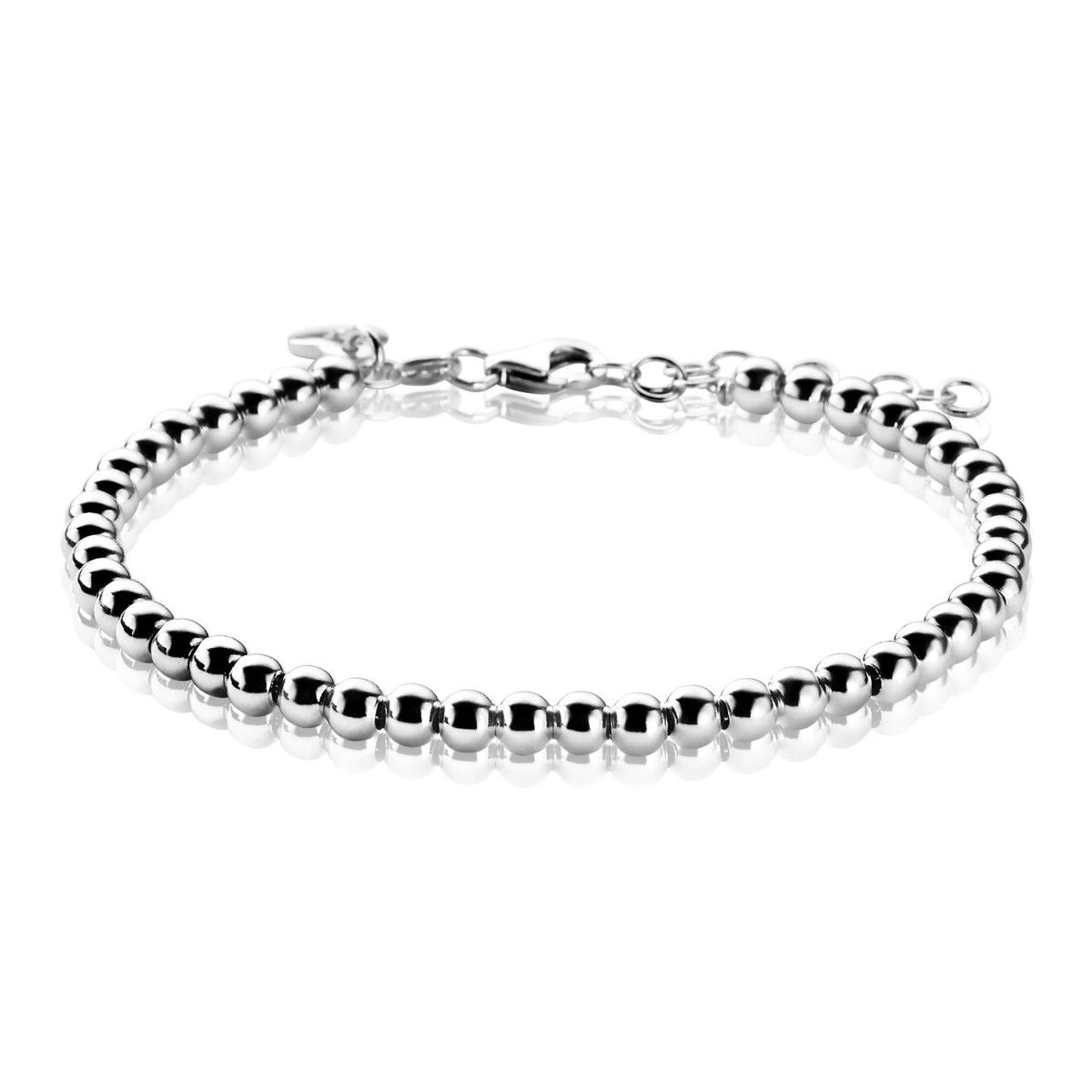 Zinzi zilveren bolletjes armband 4mm breed 17-20cm ZIA1010, exclusief en kwalitatief hoogwaardig. Ontdek nu!