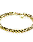 Zinzi zilveren gourmet armband geel verguld 6,5mm breed 19cm ZIA1056G, exclusief en kwalitatief hoogwaardig. Ontdek nu!