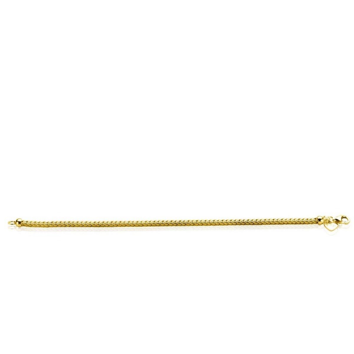 Zinzi gold plated zilveren schakelarmband vossenstaart 2,5mm breed ZIA1124G, exclusief en kwalitatief hoogwaardig. Ontdek nu!