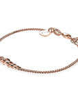 Zinzi zilveren gourmet armband rose verguld 17-20 cm ZIA1259R, exclusief en kwalitatief hoogwaardig. Ontdek nu!