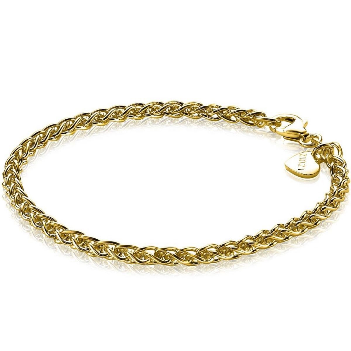 Zinzi zilveren palmier armband geel verguld 3,5mm ZIA1260G, exclusief en kwalitatief hoogwaardig. Ontdek nu!