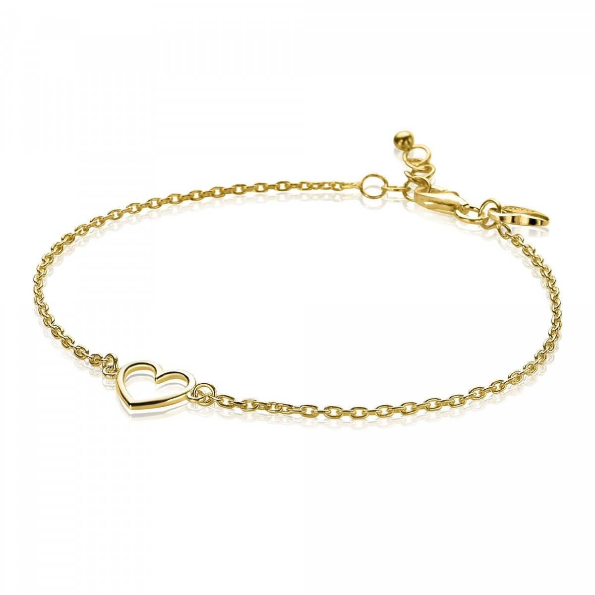 Zinzi zilveren armband met open hartje ZIA1420G, exclusief en kwalitatief hoogwaardig. Ontdek nu!