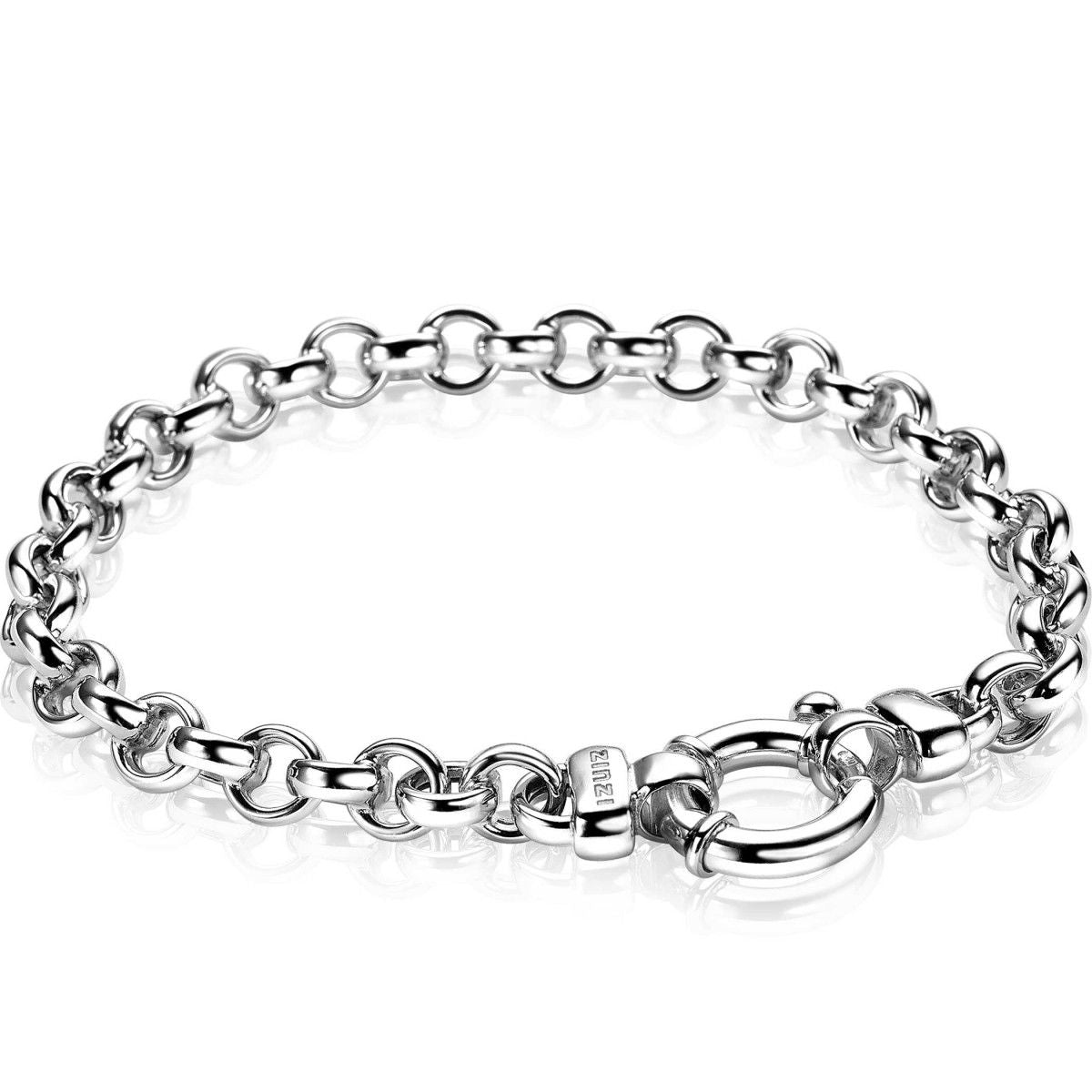 Zinzi zilveren jasseron armband 6,5mm breed ZIA1729, exclusief en kwalitatief hoogwaardig. Ontdek nu!
