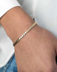 Zinzi zilveren armband goud verguld ZIA1798G (Lengte 17-19cm), exclusief en kwalitatief hoogwaardig. Ontdek nu!