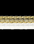 Zinzi zilveren vossenstaart armband 14K geel verguld 4mm breed ZIA1925G, exclusief en kwalitatief hoogwaardig. Ontdek nu!