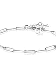 Zinzi zilveren armband met trendy paperclip schakels van 3,4mm breed ZIA1992, exclusief en kwalitatief hoogwaardig. Ontdek nu!