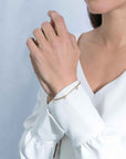 Zinzi zilveren gourmet armband met bungelende baguette zirconia's 18-20 cm ZIA2104Y, exclusief en kwalitatief hoogwaardig. Ontdek nu!