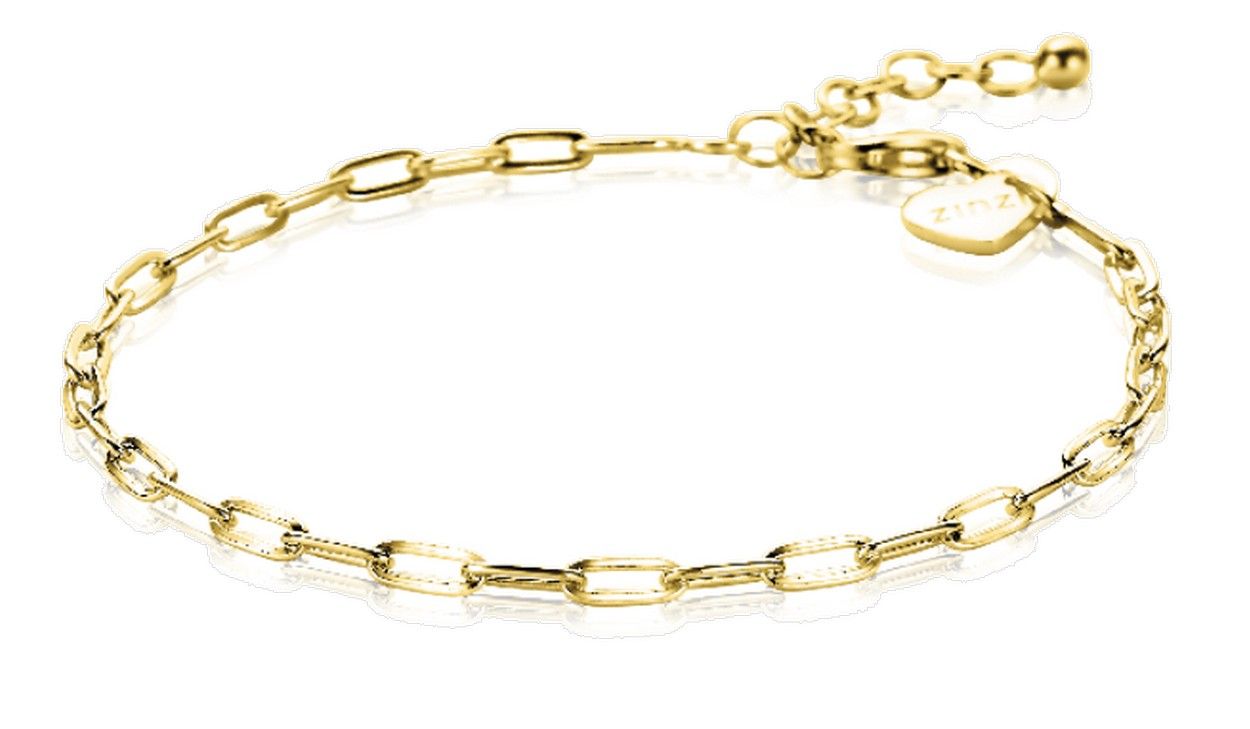 Zinzi zilveren armband 14K geel verguld 2,5mm paperclip schakel ZIA2150G, exclusief en kwalitatief hoogwaardig. Ontdek nu!