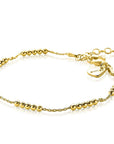 Zinzi zilveren schakelarmband 14K geel verguld met rij bolletjes ZIA2182G, exclusief en kwalitatief hoogwaardig. Ontdek nu!