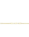 Zinzi zilveren armband extra 14K geel verguld dubbele ketting met paperclip schakels ZIA2262G, exclusief en kwalitatief hoogwaardig. Ontdek nu!
