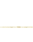 Zinzi zilveren armband geel verguld met paperclipschakels en zirkonia's ZIA2264G, exclusief en kwalitatief hoogwaardig. Ontdek nu!