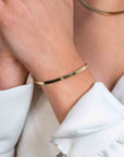 Zinzi gold plated zilveren platte slangen-armband 3,5mm breed ZIA2292G, exclusief en kwalitatief hoogwaardig. Ontdek nu!