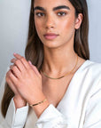 Zinzi gold plated zilveren platte slangen-armband 3,5mm breed ZIA2292G, exclusief en kwalitatief hoogwaardig. Ontdek nu!