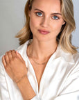 Zinzi gold plated zilveren armband met verschillende paperclip schakels ZIA2361, exclusief en kwalitatief hoogwaardig. Ontdek nu!