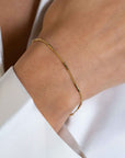 Zinzi gold plated zilveren armband met gourmetschakels en glanzende plaatjes ZIA2366G, exclusief en kwalitatief hoogwaardig. Ontdek nu!