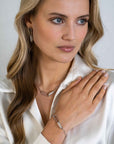 Zinzi zilveren schakel armband met 2 grote ovale schakels, bezet met witte zirconia ZIA2371, exclusief en kwalitatief hoogwaardig. Ontdek nu!