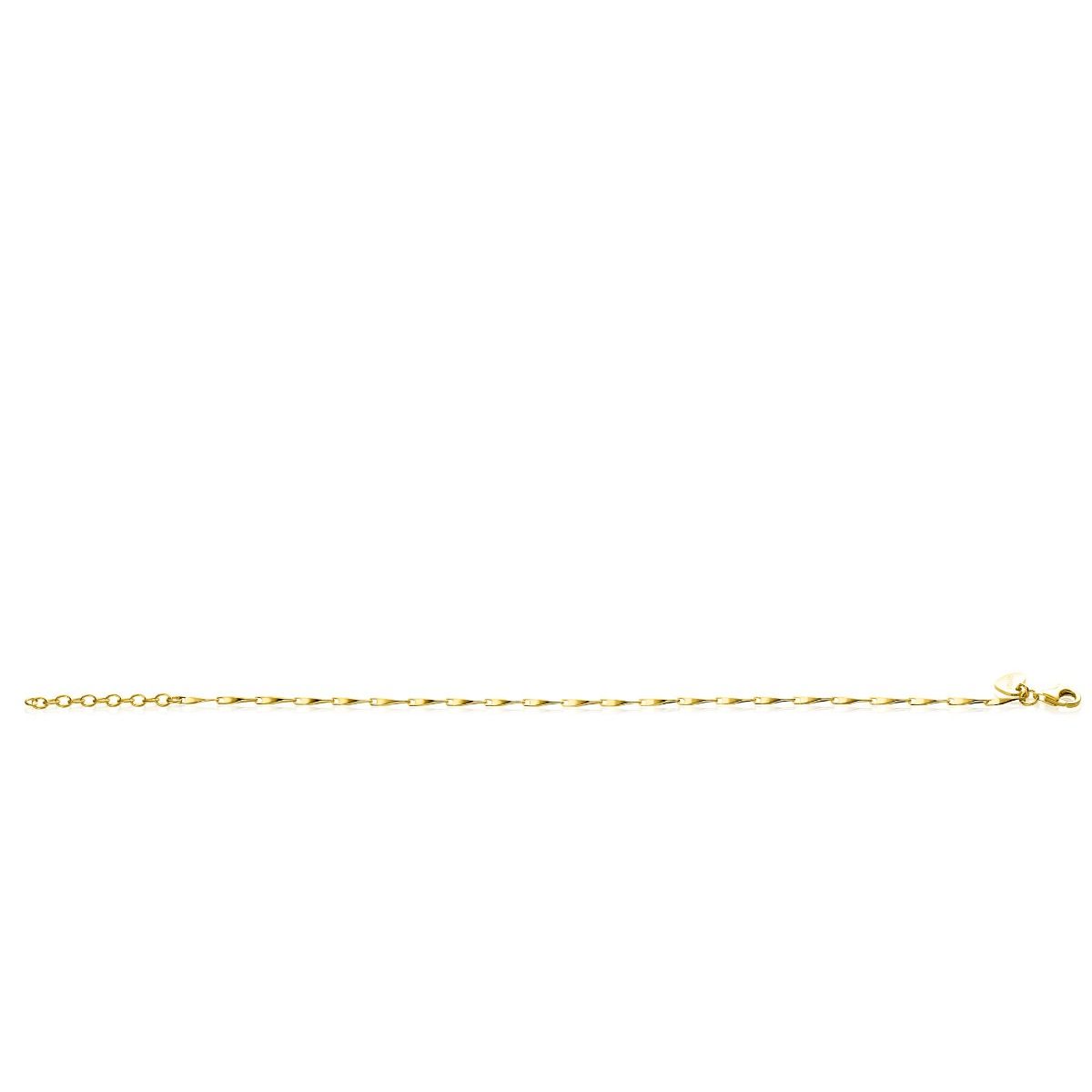Zinzi Goud Verguld Zilveren Pijlvormige Schakelarmband | 1,5mm 17,5-20cm ZIA2414G, exclusief en kwalitatief hoogwaardig. Ontdek nu!