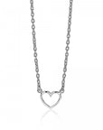 Zinzi zilveren ketting open hartje 40-43cm ZIC1420, exclusief en kwalitatief hoogwaardig. Ontdek nu!