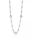 Zinzi zilveren fantasie ketting rond wit 45cm ZIC1550, exclusief en kwalitatief hoogwaardig. Ontdek nu!