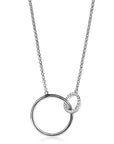 Zinzi zilveren ketting open rond wit 45cm ZIC1743, exclusief en kwalitatief hoogwaardig. Ontdek nu!