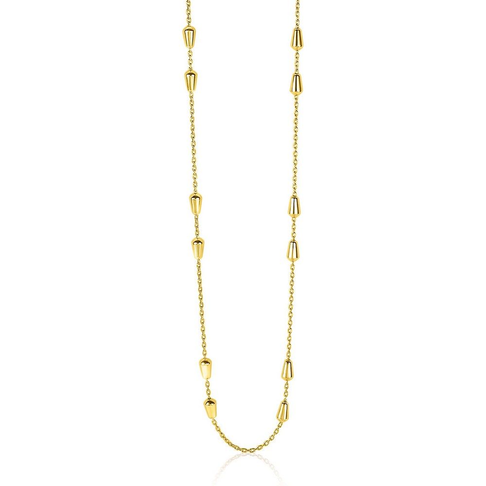Zinzi zilveren fantasie ketting geel verguld 45cm ZIC1910G, exclusief en kwalitatief hoogwaardig. Ontdek nu!