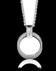 Zinzi zilveren ketting 45cm met ronde hanger 22mm ZIC2266, exclusief en kwalitatief hoogwaardig. Ontdek nu!