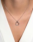 Zinzi zilveren ketting 45cm met ronde hanger 22mm ZIC2266, exclusief en kwalitatief hoogwaardig. Ontdek nu!