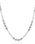 Zinzi zilveren collier met gediamanteerde rondjes met zonnestralen 40-45cm ZIC2290, exclusief en kwalitatief hoogwaardig. Ontdek nu!