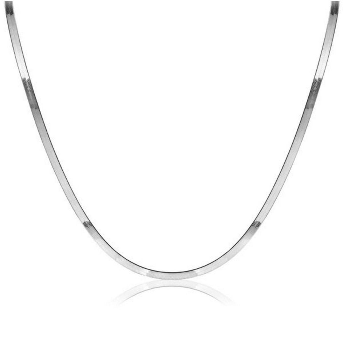 Zinzi zilveren platte slangen-ketting 45cm 3,5mm breed ZIC2292, exclusief en kwalitatief hoogwaardig. Ontdek nu!