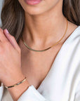 Zinzi gold plated zilveren platte slangen-ketting 45cm 3,5mm breed ZIC2292G, exclusief en kwalitatief hoogwaardig. Ontdek nu!