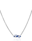 Zinzi zilveren fantasie ketting 45cm bezet met witte en blauwe kleurstenen ZIC2293, exclusief en kwalitatief hoogwaardig. Ontdek nu!